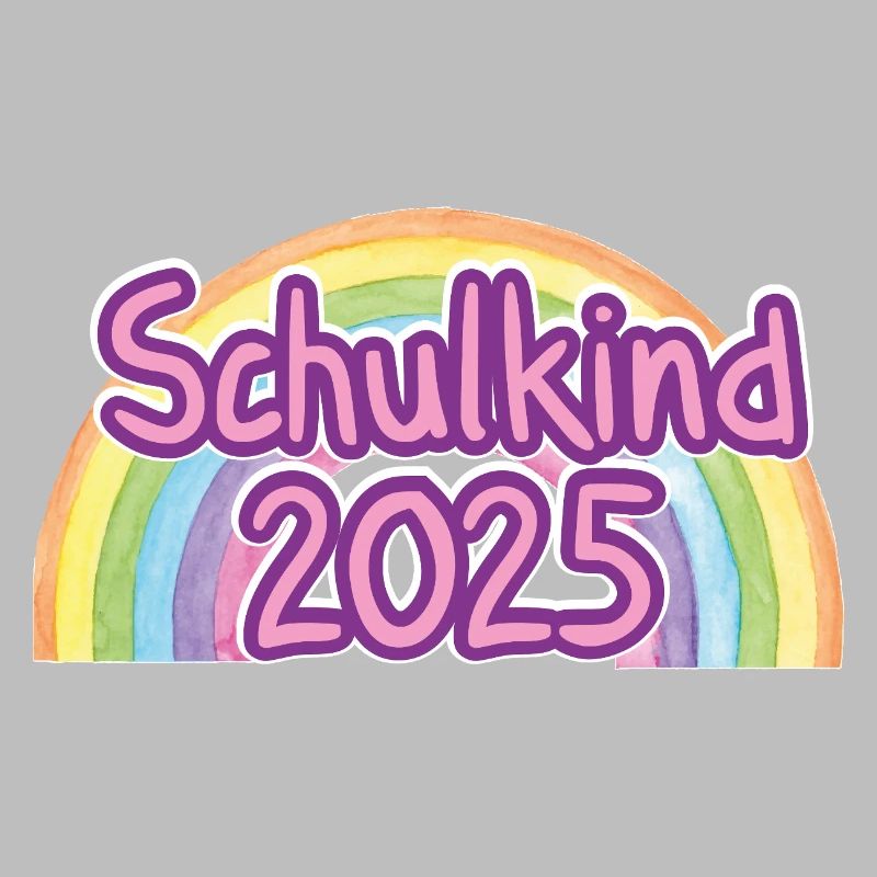 Schulkind 2025 Regenbogen