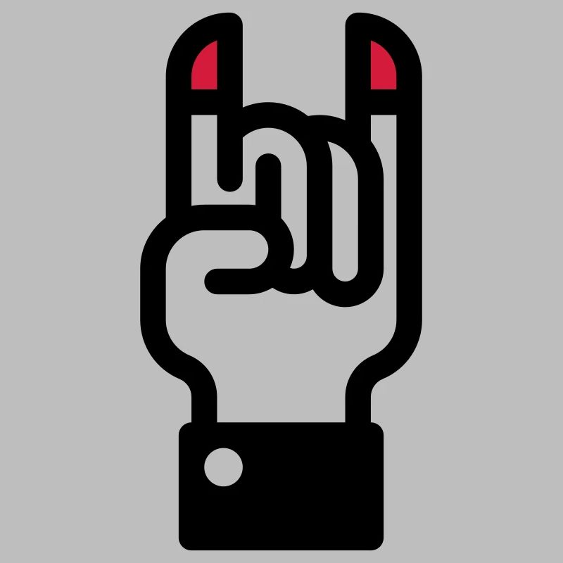 Signe des cornes du diable à la main / Horns main