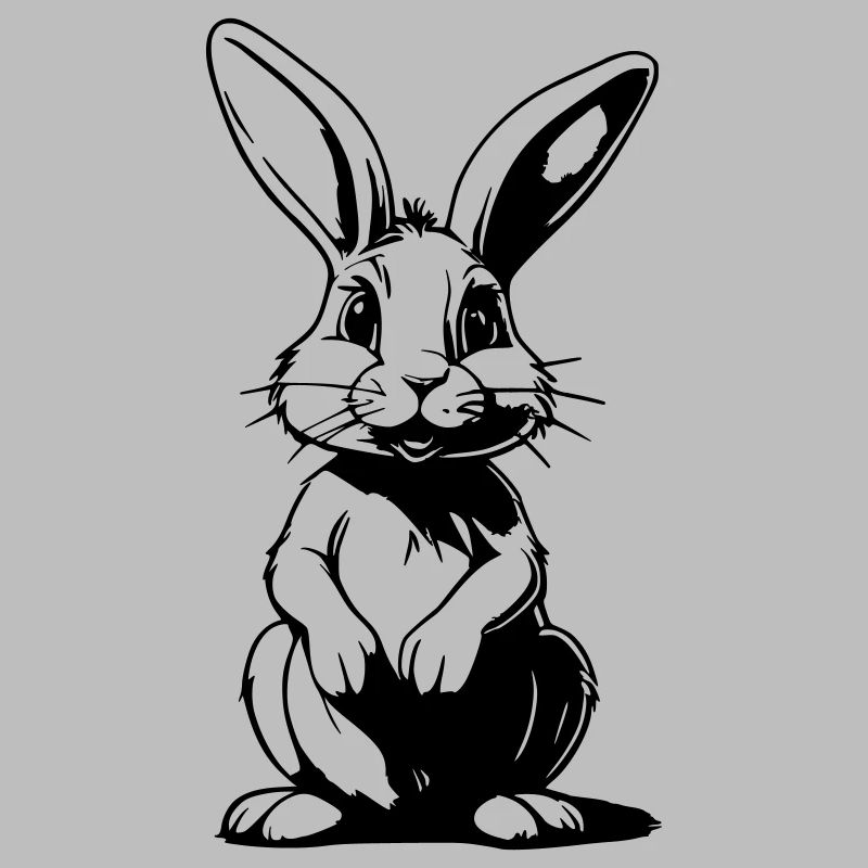 Funny Comic Bunny - Conception de dessin animé mignon