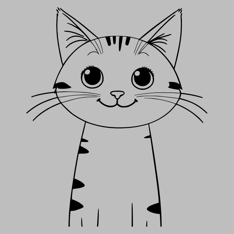 chat mignon comme illustration vectorielle