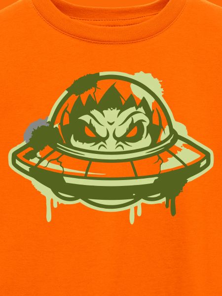 Alien Ufo Graffiti Logo