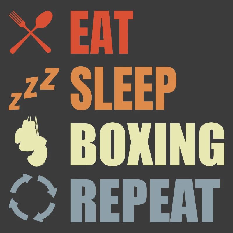 Manger dormir Boxe Répéter