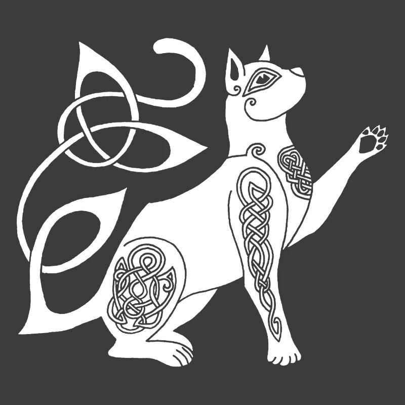 Chat blanc celte