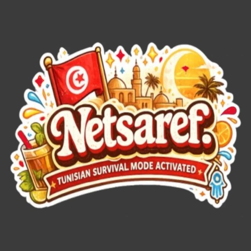 Netsaref – Funny Tunisian Survival Mode Design