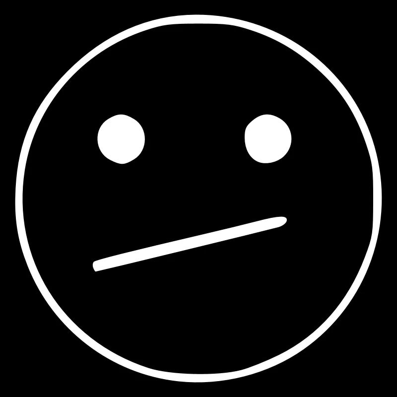 Emoji sketch neutral white