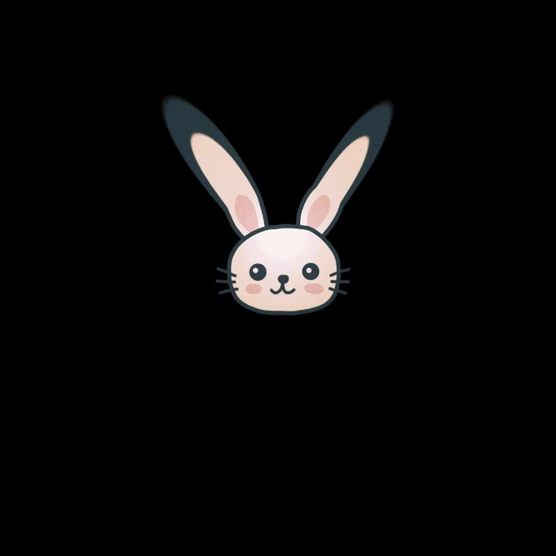 Funny bunny easter bunny for easter child and carrot