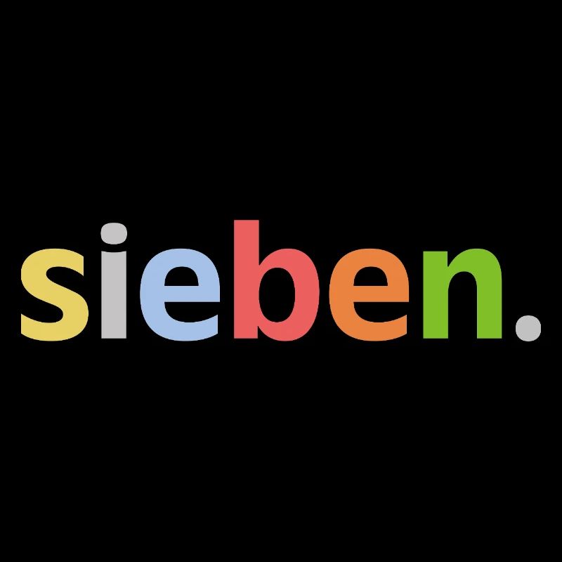 7. Geburtstag Junge Sieben 7 Jahre Jubiläum 