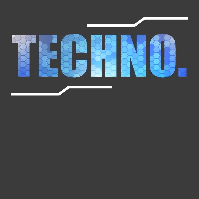 A Techno Tee For Music Lovers Saying "Techno."