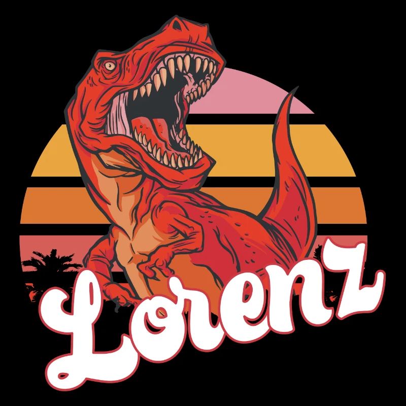 LORENZ - Beau prénom de garçon avec T-REX Dino