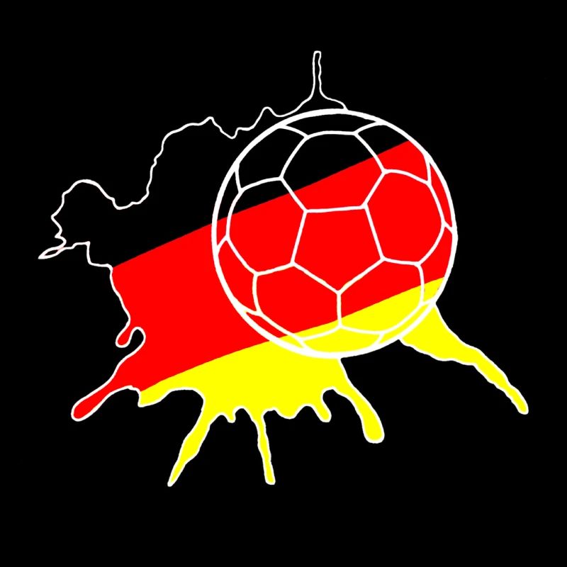 Fußball mit Deutschland Klecks