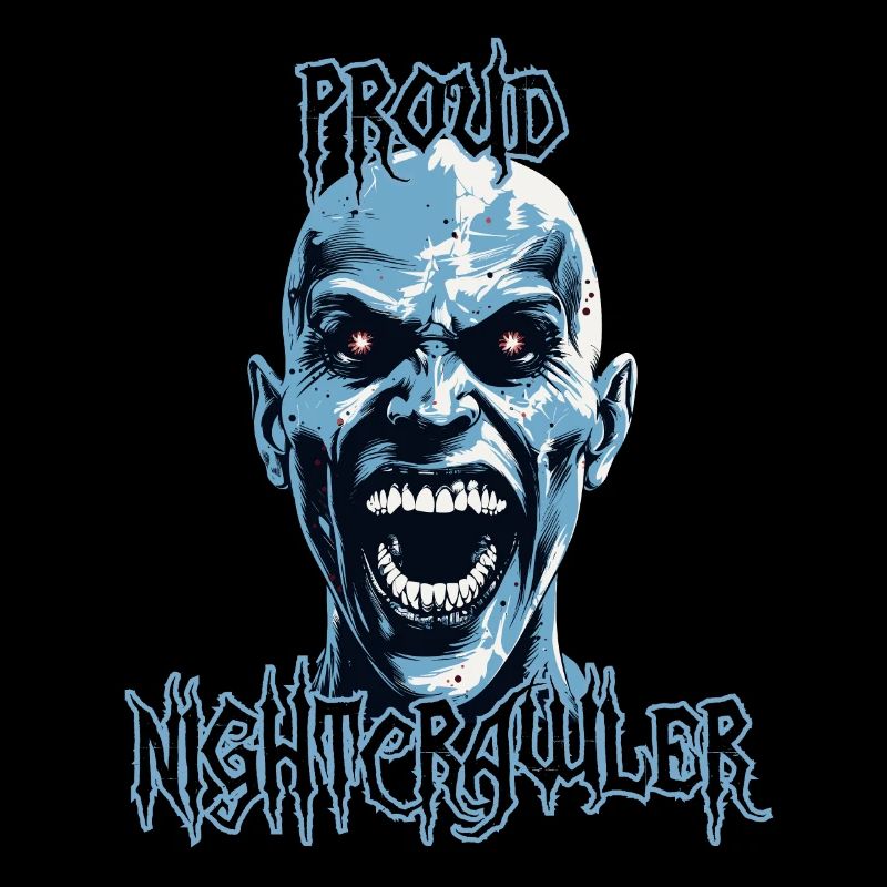 Proud Nightcrawler, oiseau de nuit, effrayant