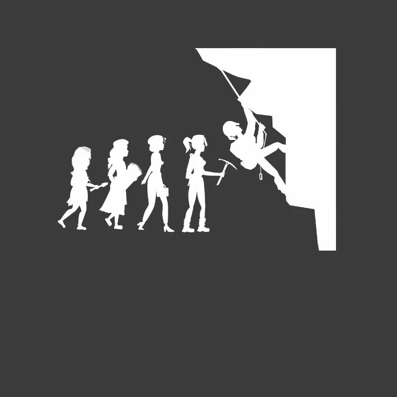 Climber evolution rock wall climber