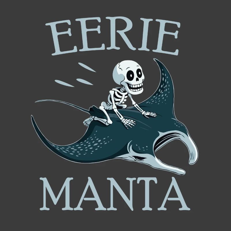 Skeleton on manta ray