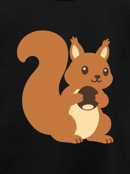 Eichhörnchen Haselnuss Illustration Geschenkidee