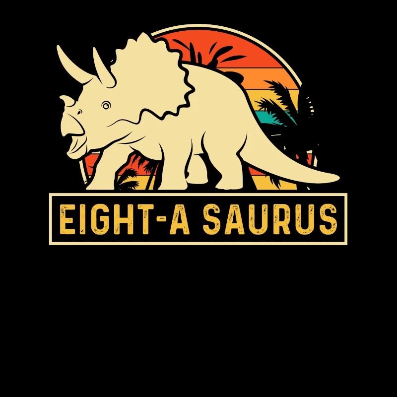 Eight-A Saurus Triceratops 8. Geburtstag