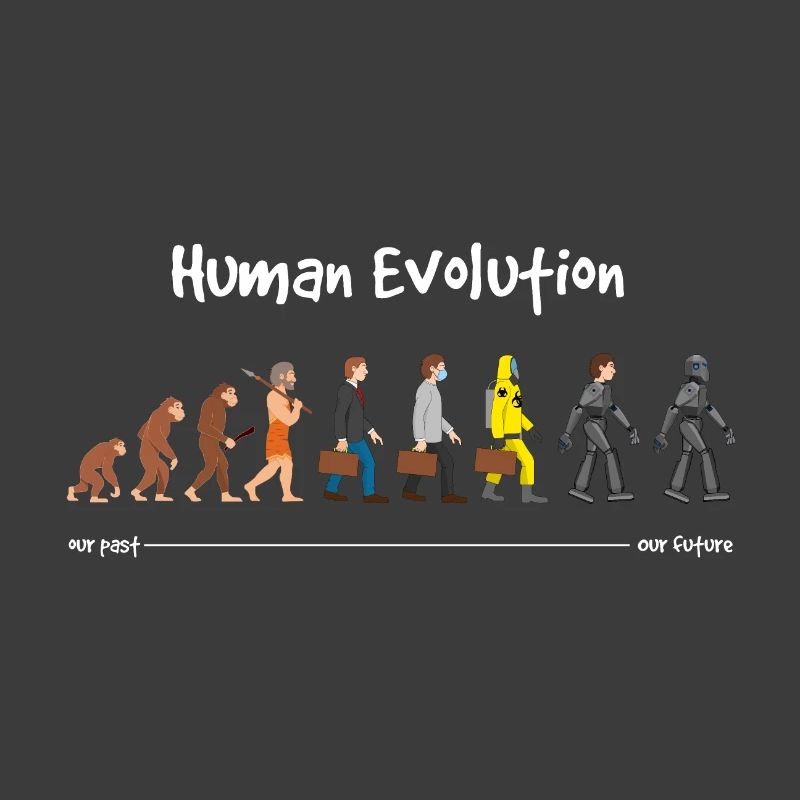 Evolution eine robotische Zukunft Dunkel