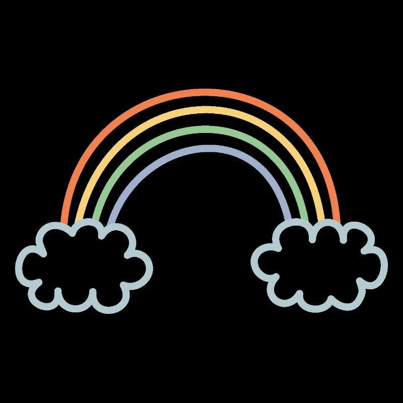 Regenbogen eingefaerbt
