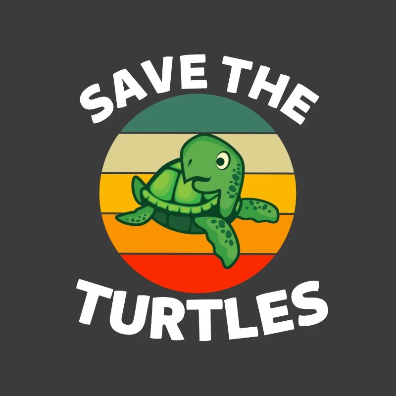 Save the Turtles Gift Retro Turtle