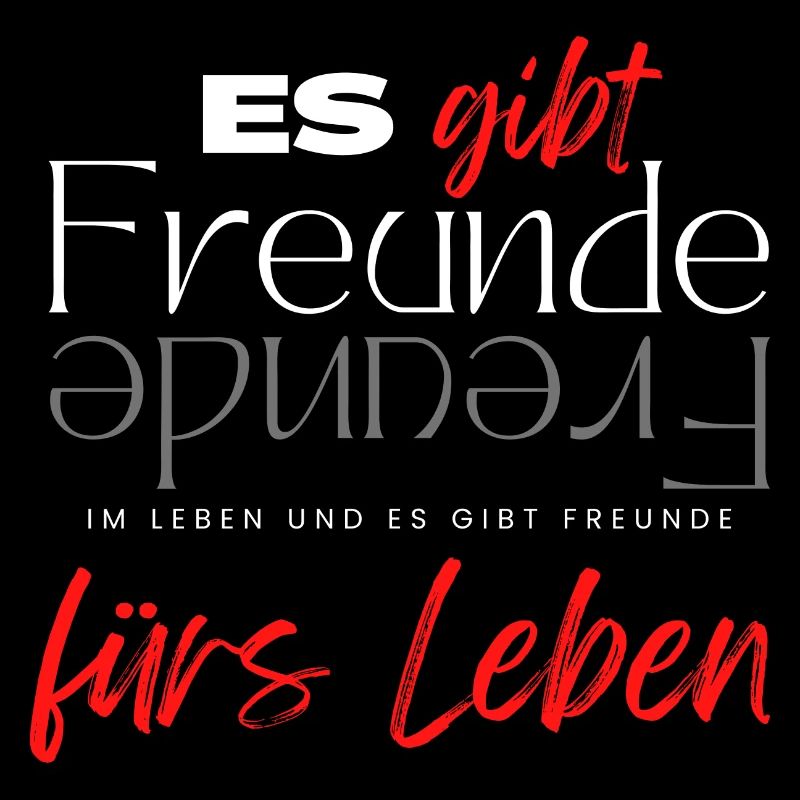 Beste Freunde FREUND Kumpel Kumpels