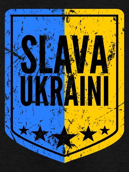 Oekraïne Slava Ukraini Wapenschild