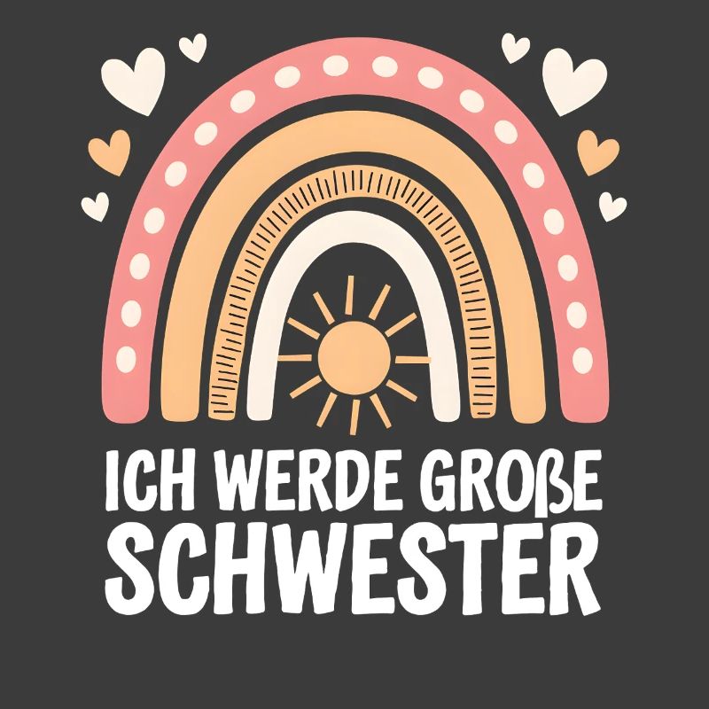 Ich Werde Große Schwester Regenbogen Boho
