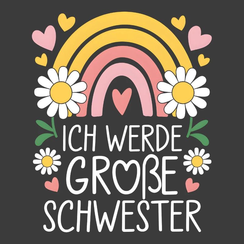 Ich Werde Große Schwester Regenbogen Boho