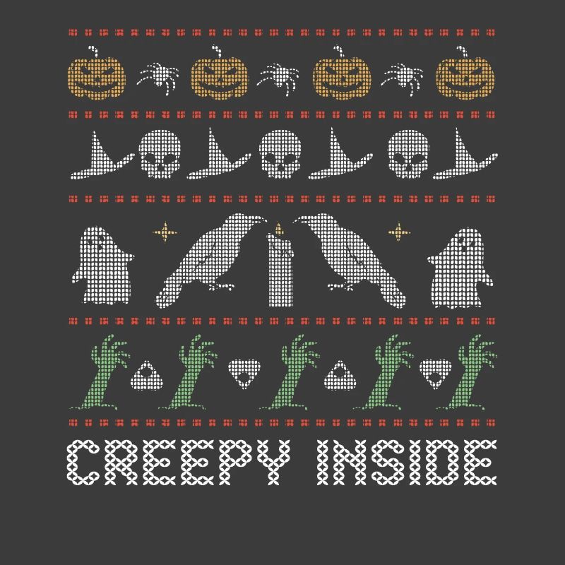 Stitch Pattern Horror Creatures Inside Halloween