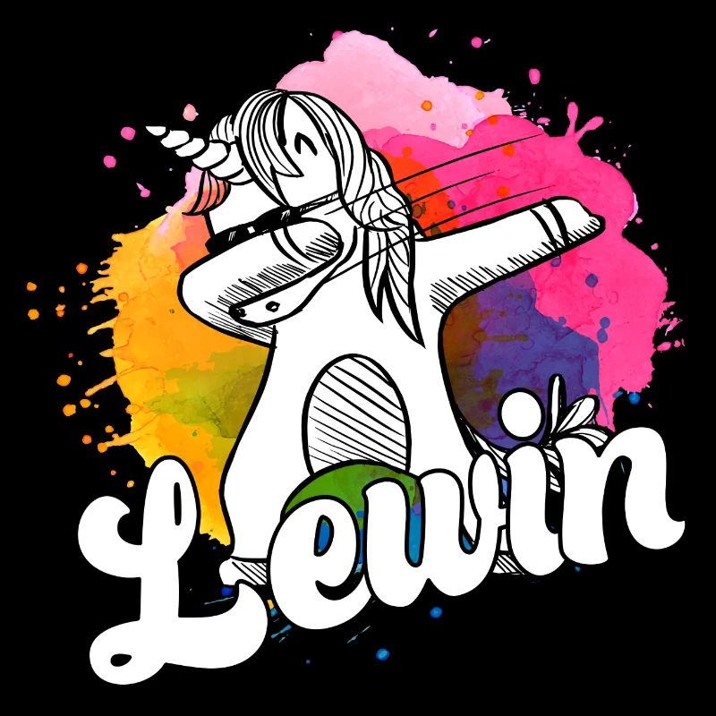 LEWIN - Schöner Jungen Name mit Coolem Einhorn
