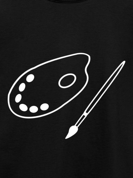 Pinsel mit Farbpalette