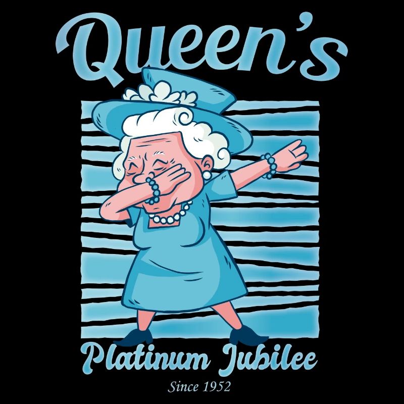 British Queen Dabbing Monarchy Platinum Jubilee