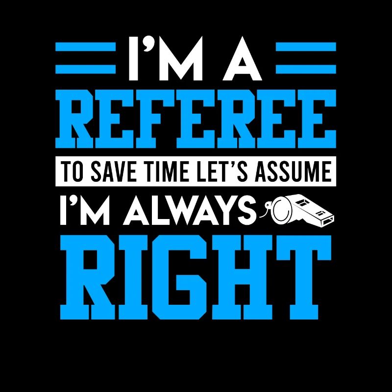Ich bin der Schiedsrichter