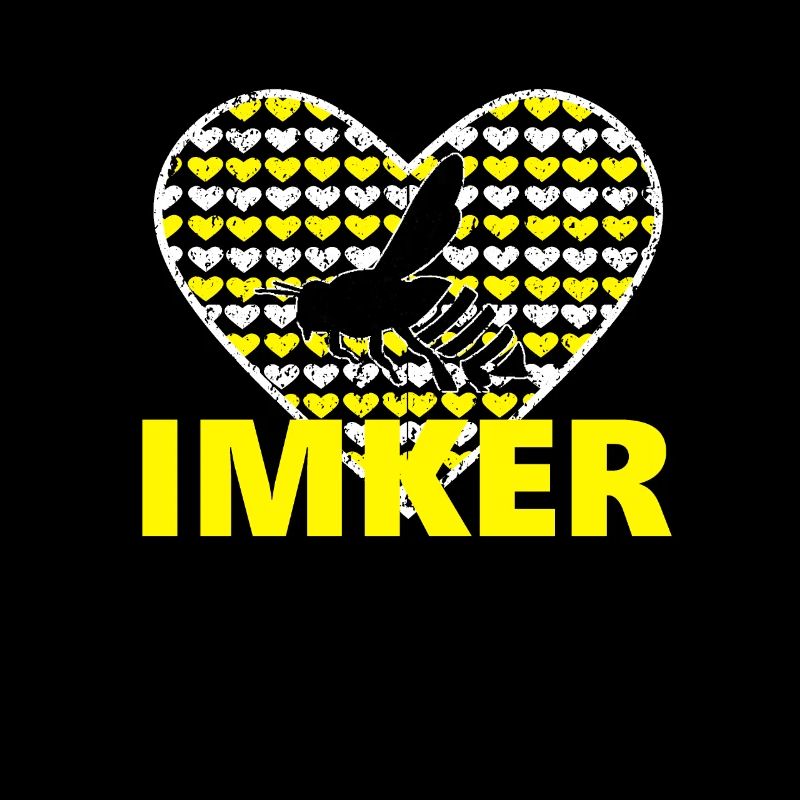 Imker Bienen Biene Herz Geschenk