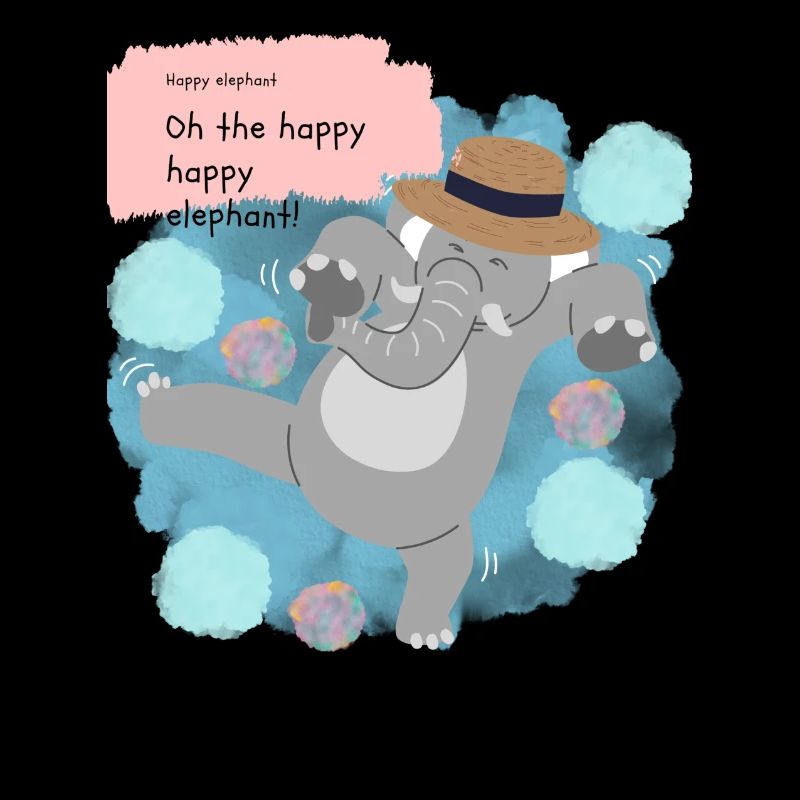 Éléphant heureux