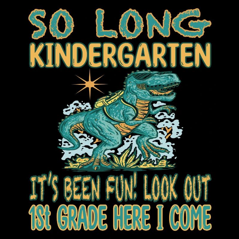 So long Kindergarten Einschulung Dino Dinosaurier