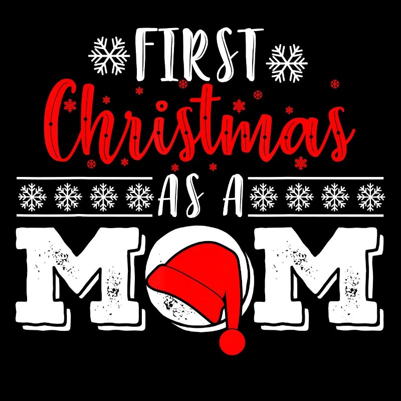 Santa First Christmas als Mutter Lustige neue Eltern X.