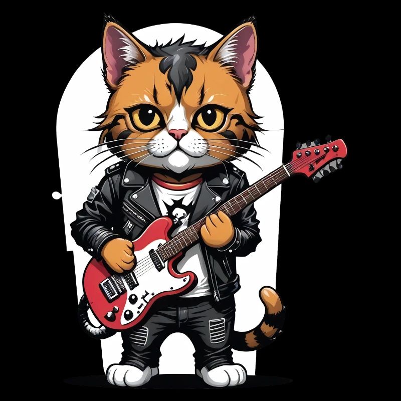 Cat Rocker Cat HardRock Gift