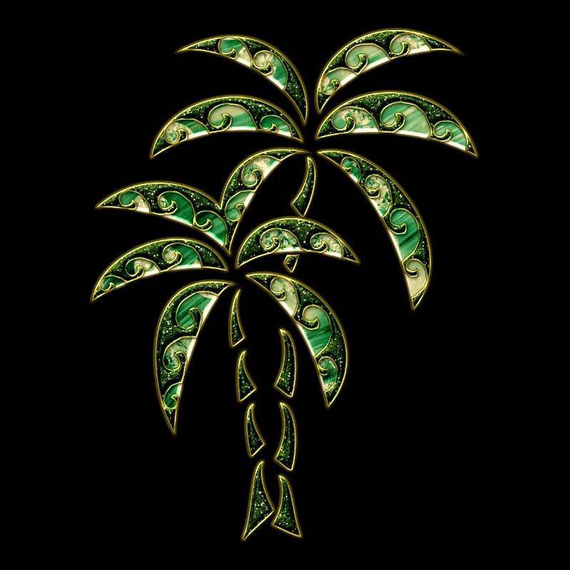 Palm Tree / Tattoo Style / DD /