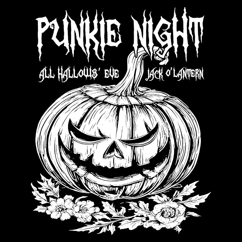 Punkie Night Jack O'Lantern White Design