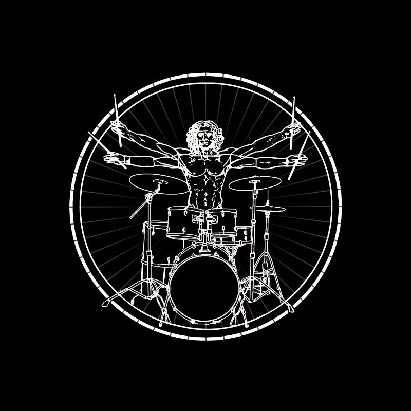 Batteur de Vitruve - cadeau de percussion
