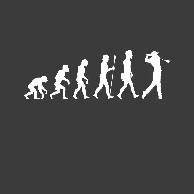 Golf Evolution Golfer Caddy Gift Golfer