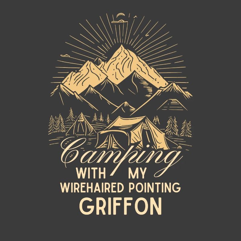 Griffon Korthals Camping Rough-haired Pointer