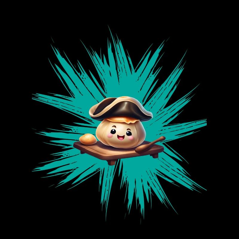 Yeast dumpling on graffiti