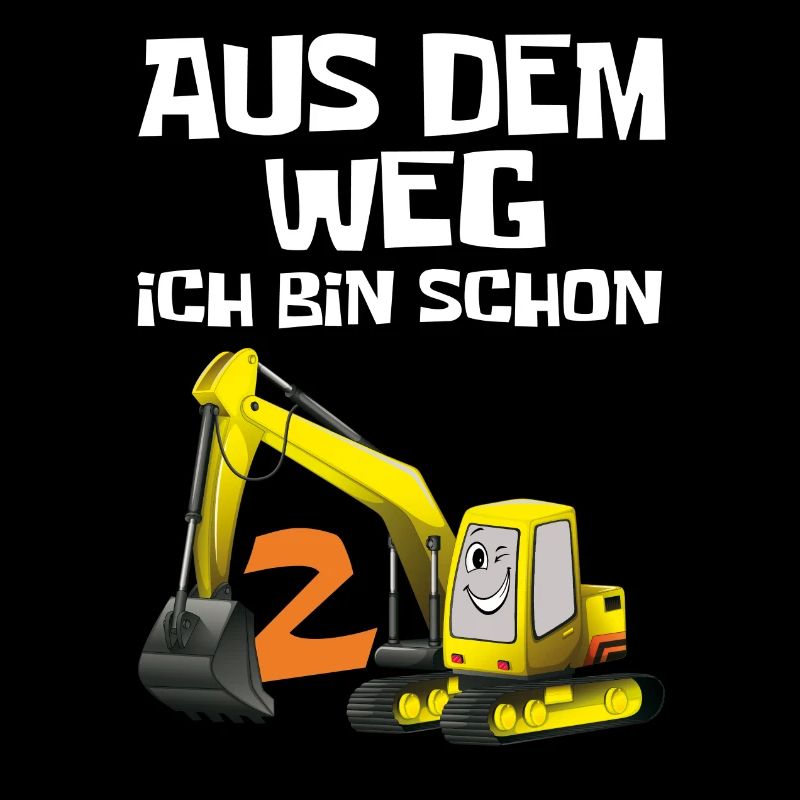 2. Geburtstag 2 Jahre Bagger ich bin schon 2 Jungs