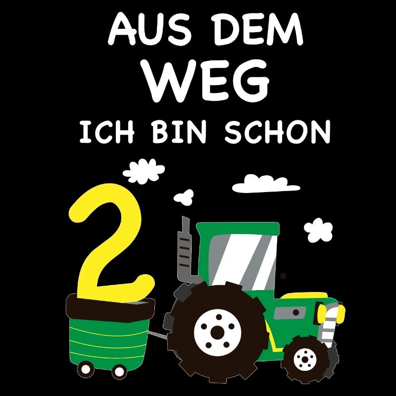 Kinder 2. Geburtstag Traktor 2 Jahre Geschenk Jung