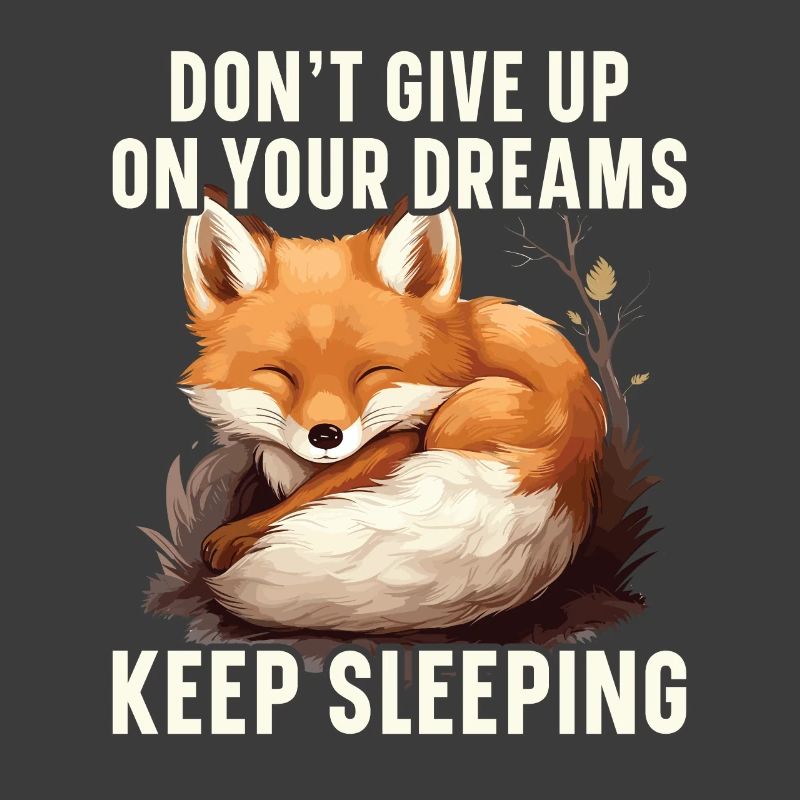 Sleeping Fox Sleepyhead Napping Sleep Fox Lover