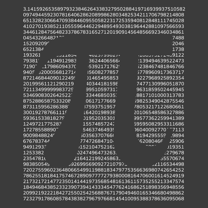 Math Pi circle number