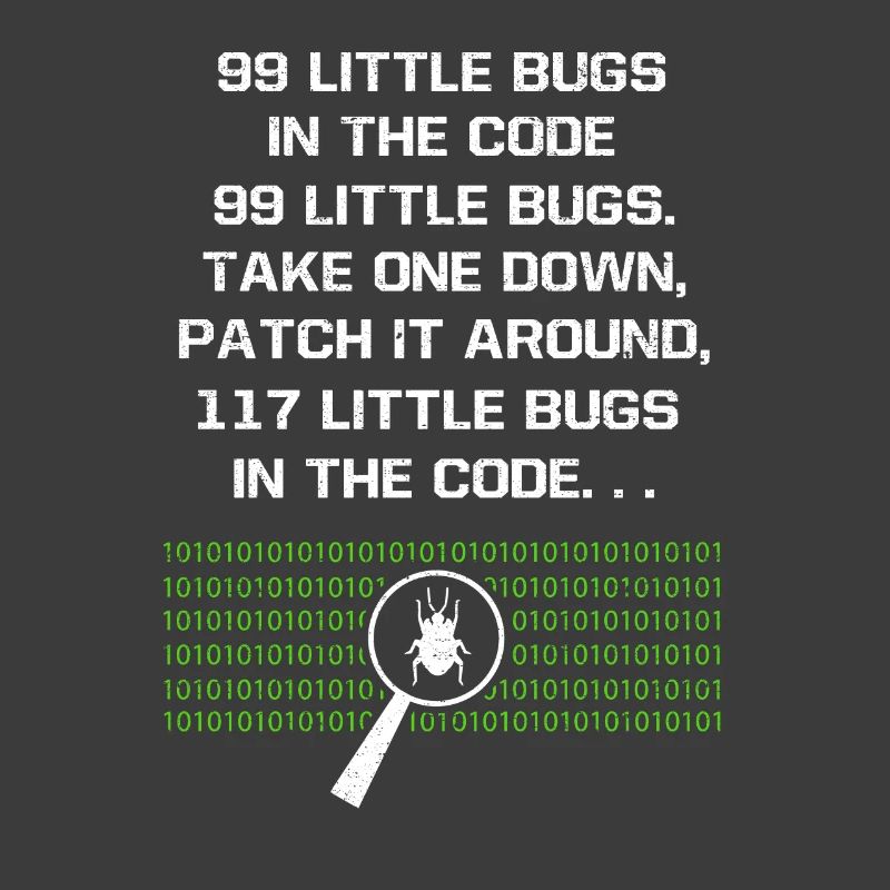 99 kleine Fehler im Code Computer Geek Programm