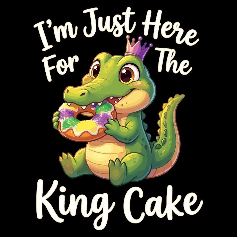 King Cake Mardi Gras Aligator