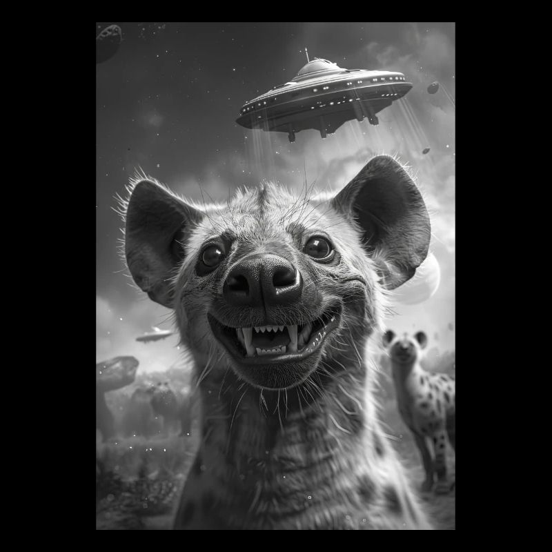 Ufo Selfie Hyena