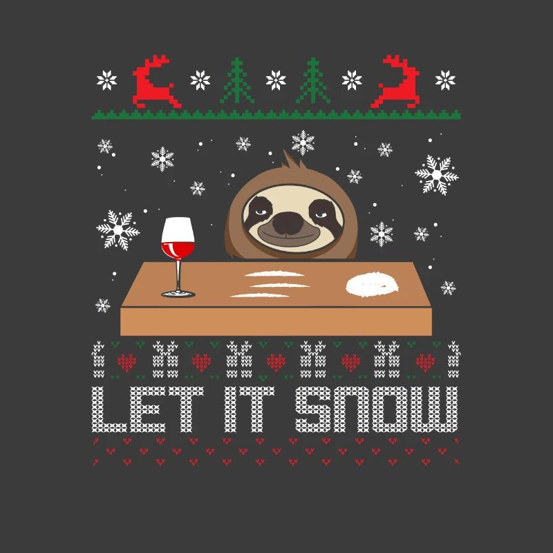 Let It Snow Sloth Pull moche